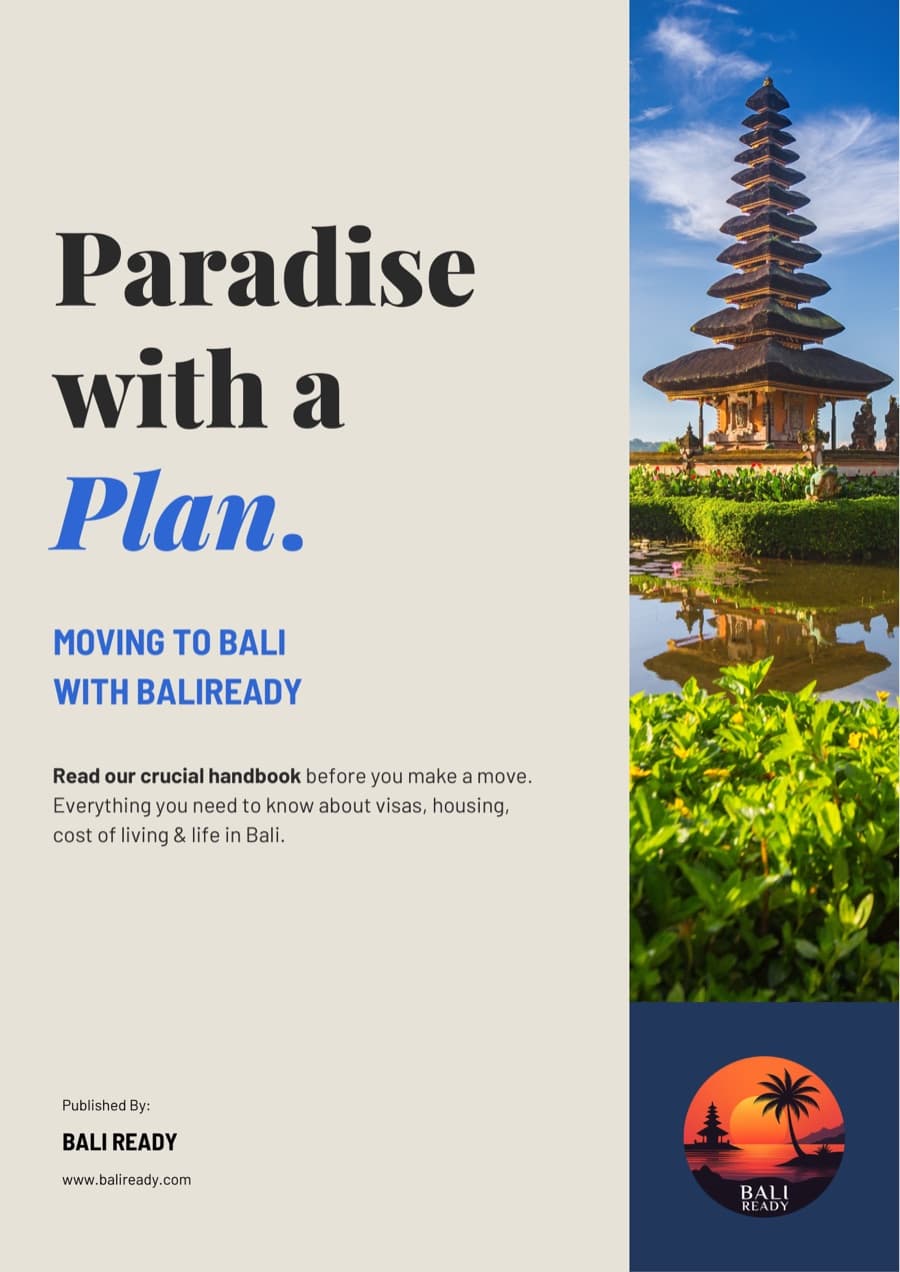 Bali Relocation Handbook cover: Paradise with a Plan